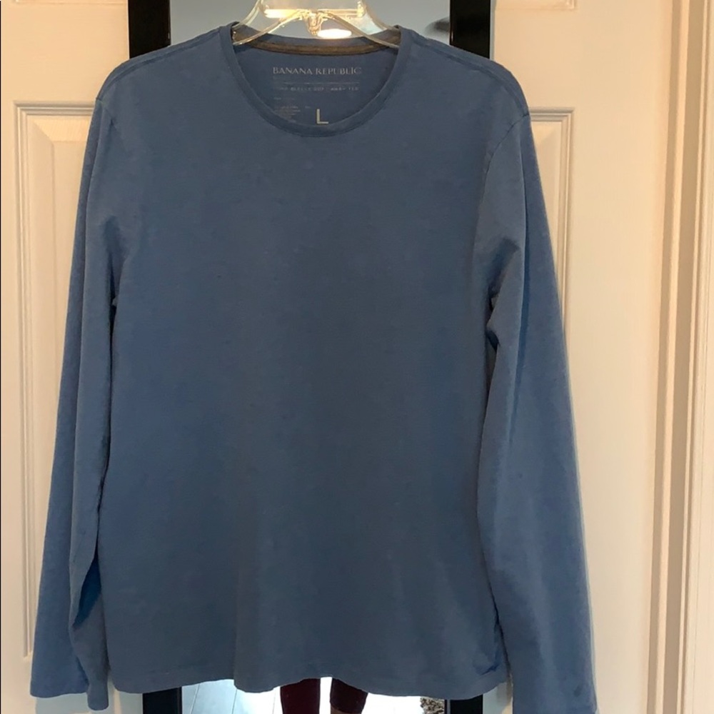 Banana Republic blue long sleeve shirt